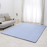 フリーリー カーペット 夏用 ひんやり ラグ ラグマット 極厚 140×200cm ウレタン20mm 厚手 ひんやりマット 夏 ラグ冷感 Sサイズ ネイビー