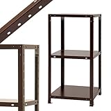 スマートラック NSTR-324 幅45×奥行30×高さ90cm 3段 ブラウン 40㎏/段