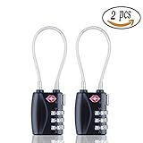 2個TSA Approved組み合わせロック3桁南京錠ビジネス荷物スーツケースロック丈夫旅行荷物ロックfor School Gym Locker、ファイリングキャビネットツールボックス、、ケース、バッ