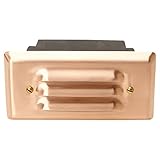 Sea Gull Lighting 91303-148 Unique Lightscaping 913 Londoner Louver Step Light, Natural Copper [並行輸入