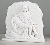 8"H Pieta Wall Plaque Alabaster Collection by Roman [並行輸入品]