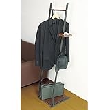 コート掛け 洋服掛け 幅35cm スリムハンガー ブラウン