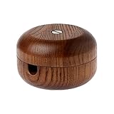 シンプルで自然とお部屋になじむ MERCROS（メルクロス）木製コードリール（1個）　ブラウン
