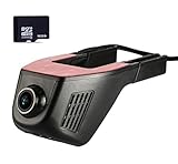 Accfly Full HD 1080P WIFI Car hidden dash cam recorder wtih 16GB memory card , + Parking Monitor + w