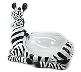 おしゃれ シマウマ モチーフ ガラスの 器 金魚鉢 フラワーベース 砂漠の オアシス風