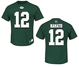 New York Jets Joe Namathグリーンeligible Receiver II Tシャツ