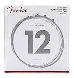 Fender エレキギター弦 Super 250 Guitar Strings, Nickel Plated Steel, Ball End, 250H .012-.052 へヴィー