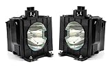 Rich Lighting ET-LAD57 ET-LAD57W ランプ パナソニック ET-LAD57 ET-LAD57W PT-D5700, PT-DW5100 対応 (2灯セット)