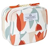 【2025】Wpc. Patterns はっ水スクエアポーチ ブルーミングチューリップレッド W140-331-204