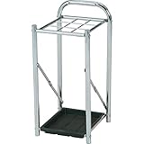 折りたたみ傘立て（小） スリムタイプ スチール 幅27cm 水受け皿付き FB-3031C