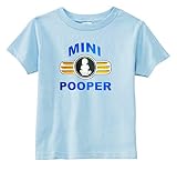 米国カスタムKids Mini Pooper幼児Tシャツ カラー: ブルー