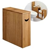 収納ラック トイレラック トイレットペーパーホルダー スライドトイレラック ナチュラル CH-354