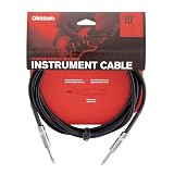 D'Addario ダダリオ シールドケーブル (ギターシールド) Custom Series Braided Instrument Cable ブラック PW-BG-10BK (3.0m S-S) 【国内正規品】