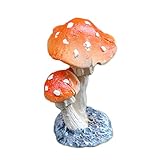 feileng　キノコのガーデンオーナメント ガーデン置物 お庭の置物　可愛い 動物､植物のガーデンオブジェ キュートなガーデニングインテリア室内 ガーデン 園芸置物