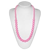 Silicone Necklace Amytalk Silicone Teething Necklace with Baby-safe Jewelry for Mom to Wear BPA Free