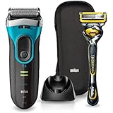 ブラウン メンズ電気シェーバー シリーズ3 3080s-B-P1 ブルー