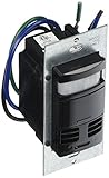 Levitonデコラマルチテクノロジー占有センサー壁スイッチ ブラック OSSMT-GQE 1