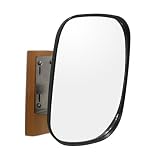 ホップ ガレージミラー 貼付け式 10角 150×180mm 錆びない ステンレス製 取付金具付 日本製