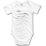 クール ボーイとガール 鳥の遊び　帰り旅　空に迎え Tシャツ 100%綿 White Size 18 Months