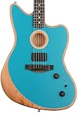 Fender フェンダー アコースタソニック American Acoustasonic® Jazzmaster®, Ebony Fingerboard, Ocean Turquoise ギグバッグ付き