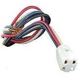 Leviton 408 Circleline Base, 4-Pin, Standard Fluorescent Lampholder, Plug-In, 12-Inch 18-AWM TEW Wir