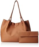 (ガラ－ボ) バッグ レザーバッグ かばん 鞄 2つセット 通勤 通学 就職活動 大人 きれいめ A4 入る 学生 (ブラウン)