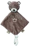 Nattou Crown Tom the Bear Mini Doudou Security Blankets by Nattou