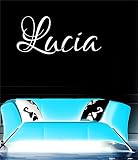 Lucia女の子名前またはBoy名前部屋名前壁引用アートビニールデカールステッカー