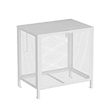 RARE count ゴミステーション ゴミ箱 屋外 スチール 白 ふた付き ごみ収集ボックス ゴミ保管庫 ２００L