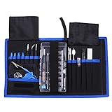 KKmoon 精密ドライバーセット 80 in 1 多機能 磁気トルクス 六角穴付き フィリップス スクリュードライバー 携帯電話/コンピュータ/時計/家電製品に適用 修理ツールキット