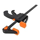 KKmoon 木工 F型クランプ 8インチ クイックラチェット グリップ リリース 押し合い 固定 木材 トリガークランプ プレートハンドラチェット