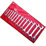 v8ツール( v8 214 ) 14ピース3 / 8in.に1 – 1 / 4in。角度ヘッドレンチセットby v8ツール