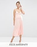 ASOS (エイソス) マタニティ フロント ラップ ワンピース ヌード UK 8 (M) [並行輸入品]