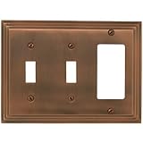 Amertac 84TTRAC 2 Toggle/1 Rocker-GFCI Steps Wallplate, Antique Copper [並行輸入品]