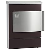 ユニソン おしゃれ郵便ポスト クルム（チョコブラウン） 左開き仕様 郵便受け