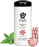 ジョンポールペット 歯&歯ぐきウェットシート ペット用 45枚入 [並行輸入品]