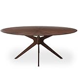 LOWYA （ロウヤ） ダイニングテーブル テーブル単品 丸テーブル ウォルナット突板 木脚 矢張り仕上げ 机 テーブル おしゃれ 新生活