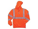Ergodyne GloWear 8393 Class 3 Hooded Sweatshirt, 3X-Large, Orange by Ergodyne