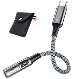 AILZPXX USB C イヤホンジャック タイプC イヤホン iPhone15/15 Plus/15 Pro/15 Pro Max 変換ケーブル Type C イヤホン 変換アダプタ USB-C ＆ 3.5 mm オーディオアダプタ ハイレゾ対応 通話/音楽/リモコン Galaxy A73/A53/A54/S22、Pixel 8/8 Pro/7/7a/7 Pro/6/6a など対応 グレー