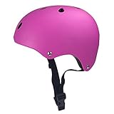 Liebeye ヘルメット バイク スケート マルチ スポーツ サイクリング 自転車 クラッシュ ヘルメット 大人 子供 2つのサイズ ピンク S【49-53CM】