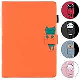 Kedic Fire HD8 ケース (2022/2020) 耐衝撃 Fire HD 8 Plus タブレットケース かわいい動物 スカード収納 スタンド機能 傷つけ防止 第12世代/第10世代 ファイヤーHD 8/HD 8 Plus タブレットカバー [対応 2022年モデルと2020年モデル] (グレー)