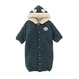 ( チャックル ) chuckle * ボンシュシュ * くまみみ フード付き 防寒 2WAY おくるみオール グリーン 50-70cm P5317-00-70
