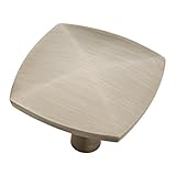 BrainerdサテンニッケルSquareキャビネットノブp35624 W-sn-cp