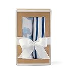 Mud Pie Baby Boy Elephant Swaddle Blanket Set, Blue by Mud Pie