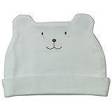 《オールシーズン》(日本製) Pample Mousse(パンプルムース) フライスくまさん刺繍帽子 S(38cm~42cm)/OW NO.DP-71603