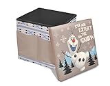Disney Frozen Olaf Sit-and-Store Folding Ottoman Toy, 15' x 15' x 15' [並行輸入品]