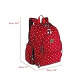 YuHan Baby Diaper Bag Travel Backpack Handbag Large Capacity Fit Stroller Red by YuHan