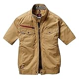 [バートル] ファン付き作業服 エアークラフト 半袖ブルゾン(服のみ) AC7146 Lサイズ 23カーキ