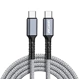 GHNTJAP USB C to USB C ケーブル 3M タイプc ケーブル 60W急速充電 PD対応 USB2.0高速データ転送 Type C to Type C iPhone15/iPad/Galaxy/Pixel等対応 グレー