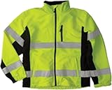 ML Kishigo WB100 Polyester Black Series Windbreaker High-Viz Jacket with Adjustable Cuffs 3X-Large L
